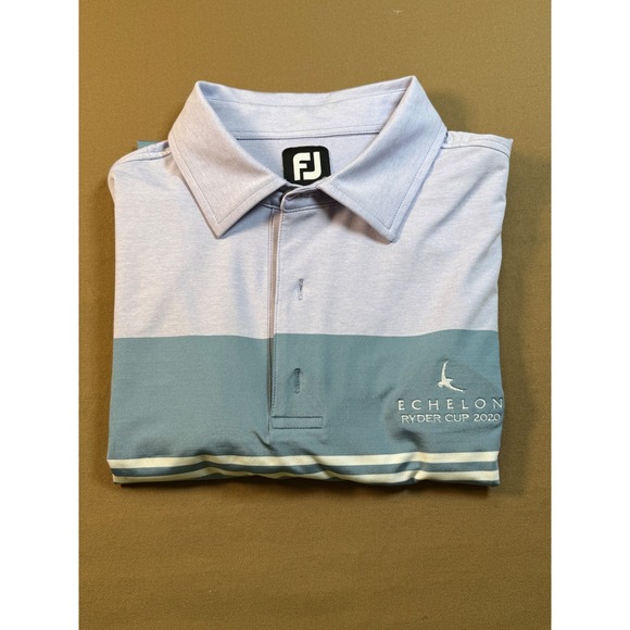 Mens FootJoy FJ Ryder Cup 2020 Echelon Golf Polo Shirt Size L - Picture 2 of 11